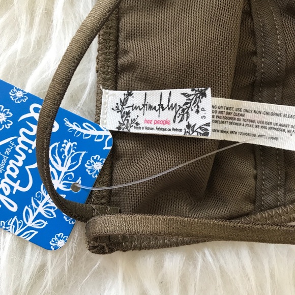 SOLD Free People Green Lace Bralette - Picture 3 of 5